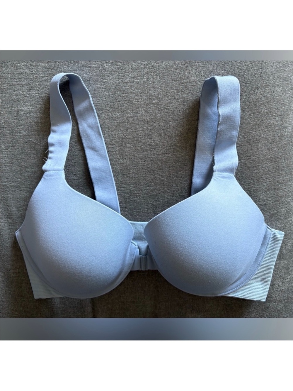 SPANX Light Blue Smooth Moulded Cup Bra with Wide Straps